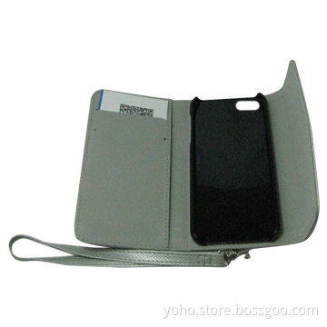 Leather Case for iPhone 5 with Name Card Slot, Mirror